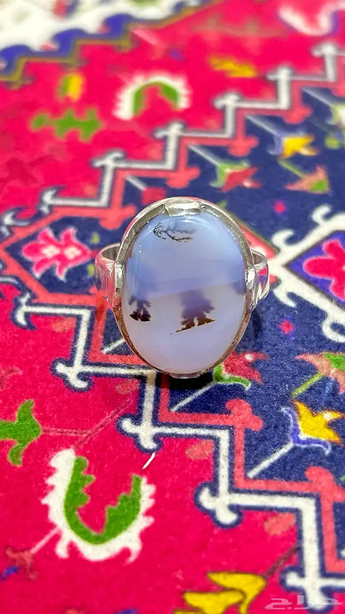 خاتم عقيق مشجر سكين خوجه 3