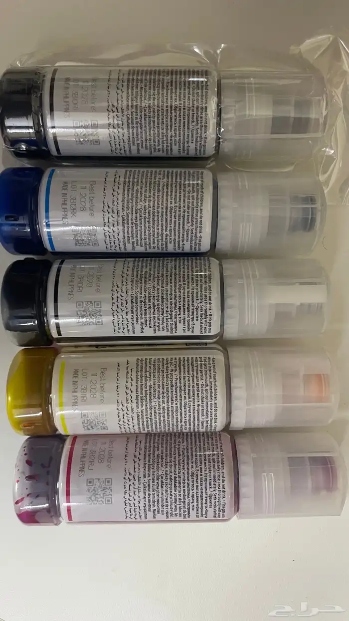 احبار طابعه ايبسون اصليه 5 عبوات (جديدة ومستخدمه ) 1