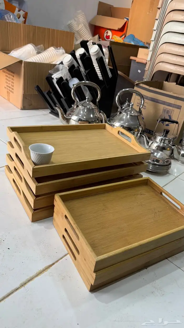 اباريق متنوعه وصنايا تقديم وحافضات شاي كبيره اغراض محل شاهي 9