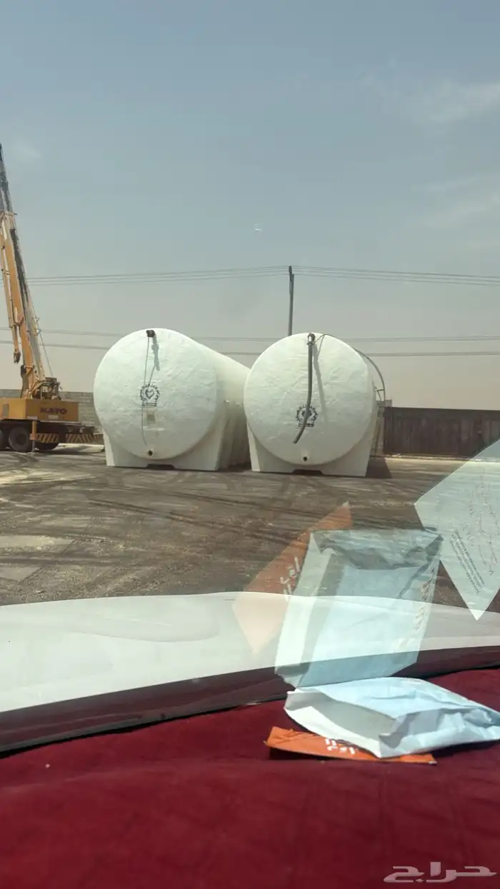 خزانات للبيع جميع المقاسات حديد وفيبر جلاس 2