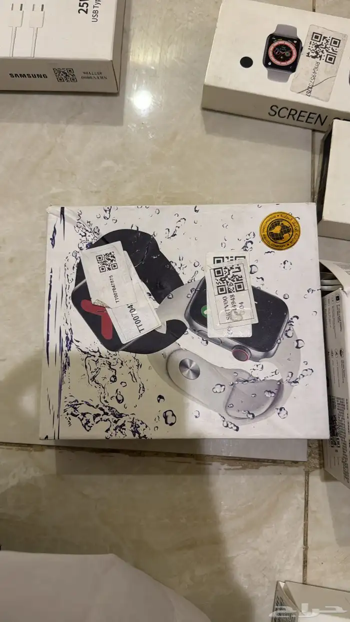 ساعة شبيه ابل وسماعات وساعة هواوي اصليه 5