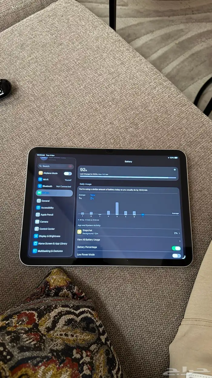 ايباد مع قلم ابل 2