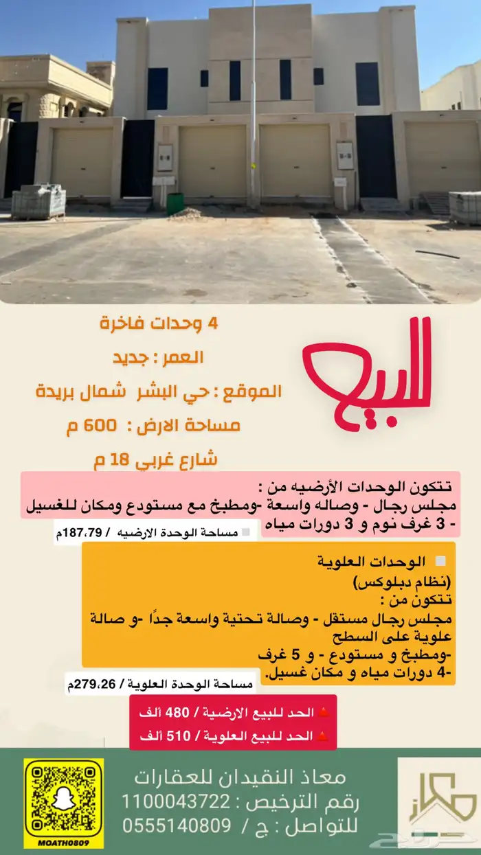 للبيع وحدات فاخرة 0