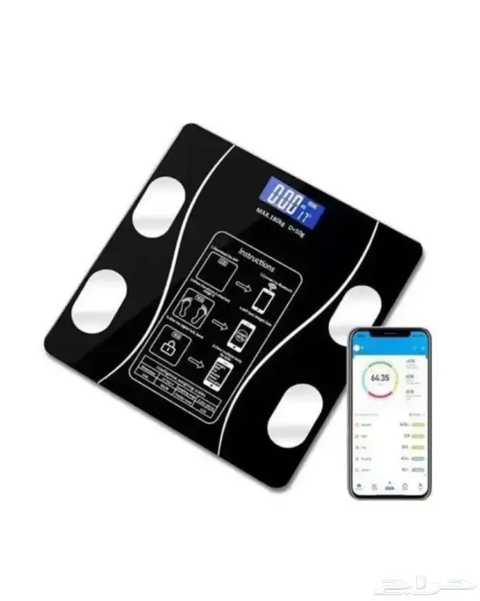 الميزان الذكي لقياس الوزن الى 180 كيلو مع قياس العضلات 1