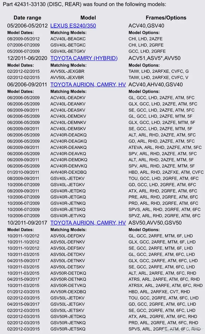 هوبات أصلية وكالة (كامري-اوريون-لكزس) 0
