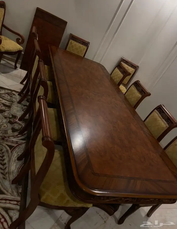 طاوله طعام مع دولاب صحون 0