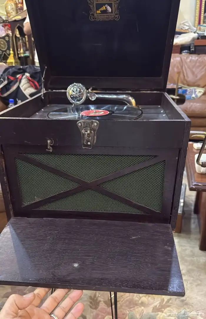 جرامافون حجم كبير هز ماستر انجليزي نادر ومتحفي 6