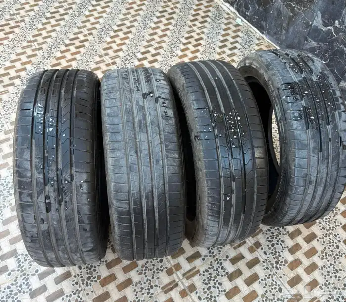 كفرات هنكوك مقاس 215 55 17 تاريخ 24 طقم مقاس17 22