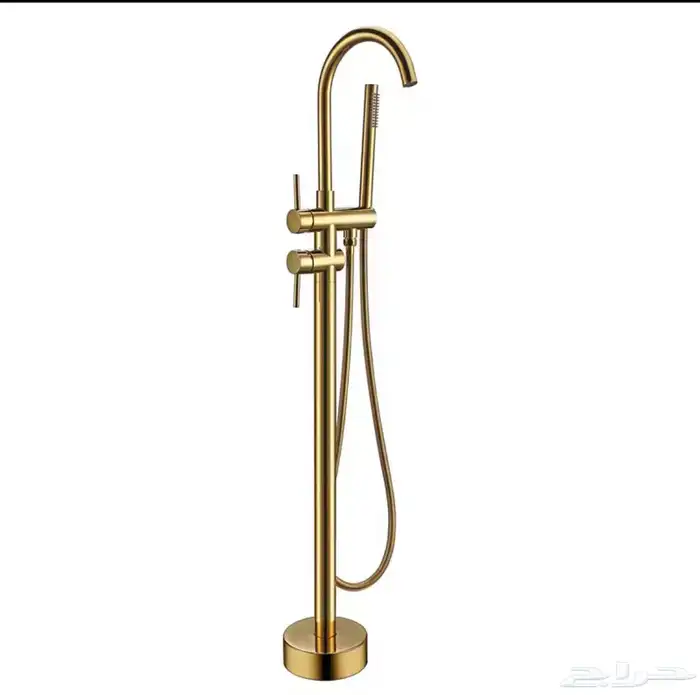 خلاط بانيو أرضي ( ذهبي لامع ) 0