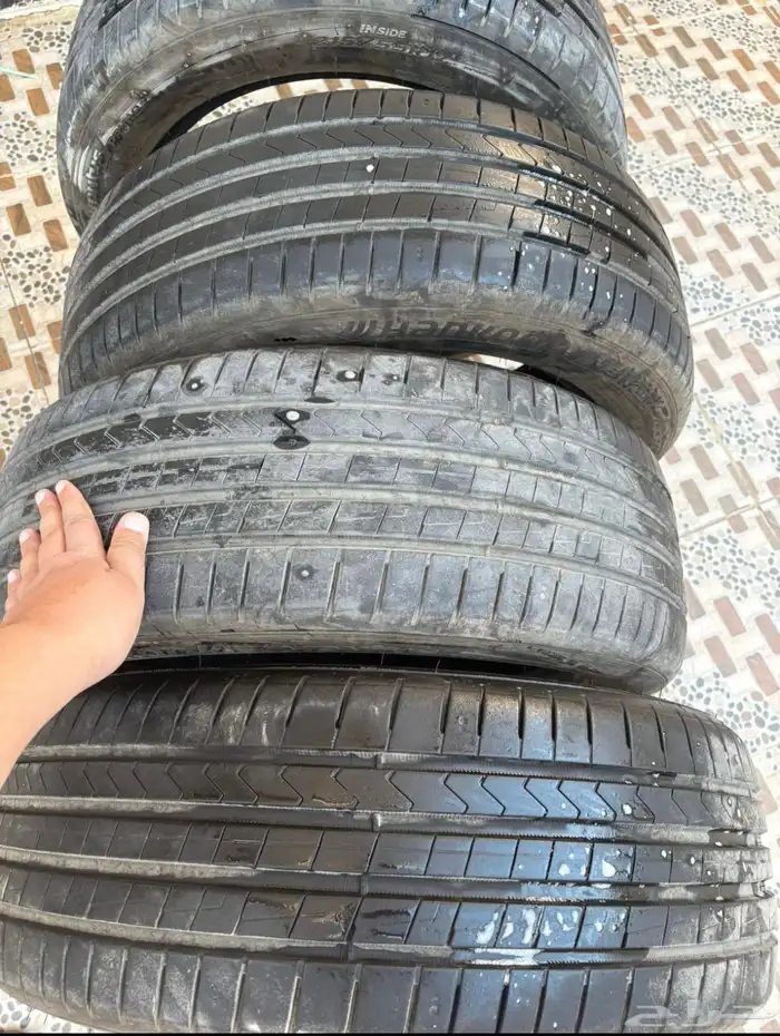 كفرات هنكوك مقاس 215 55 17 تاريخ 24 طقم مقاس17 29