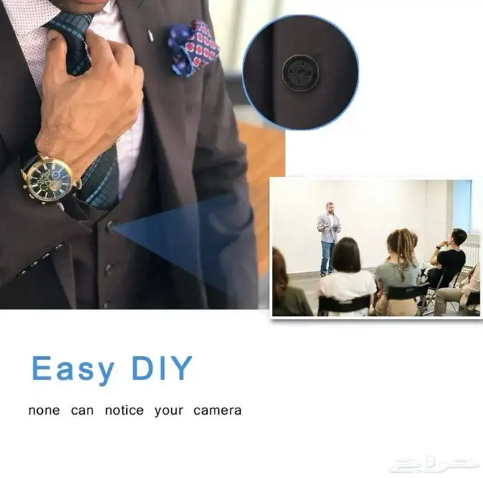 اصغر كاميرا بحجز الزر عن بعد وضوح عالي 3