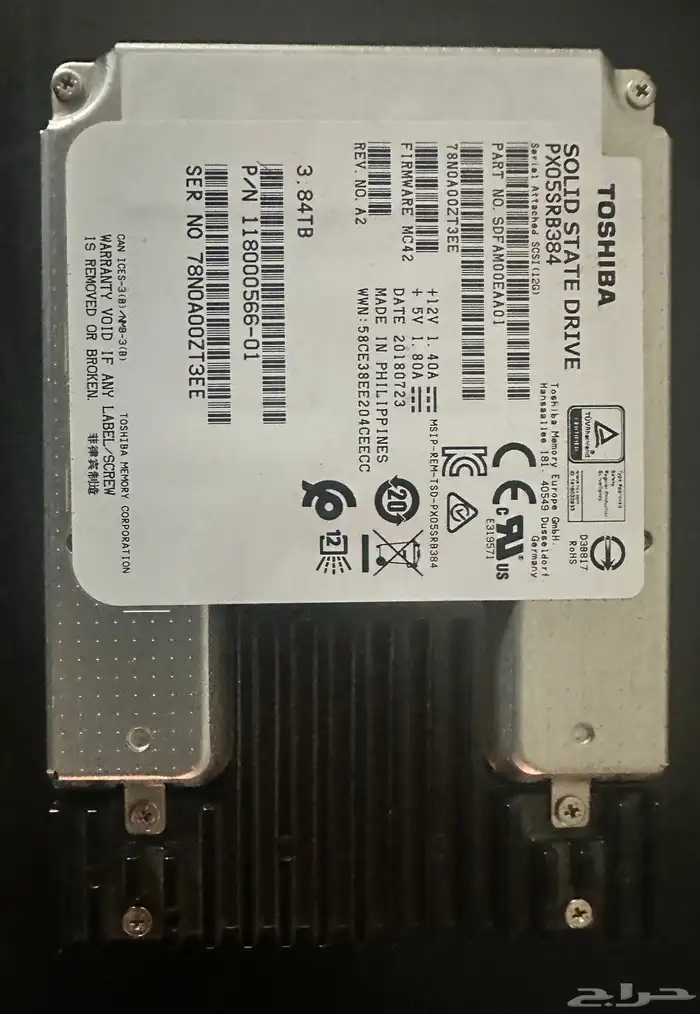 هاردات سيرفرات SAS 10 K   SAS 15 K  SAS SSD SecondHand 7