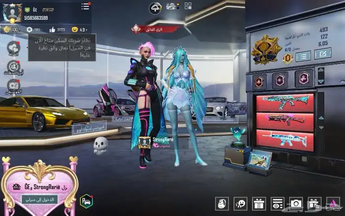 حساب ببجي فخم 5