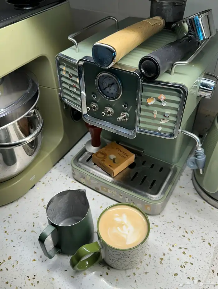 مكينه قهوه LC للبيع اسبرسو حليب جميع الاكسسوارات 8