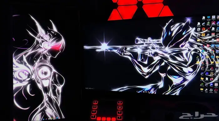 شاشتين قيمينق 0