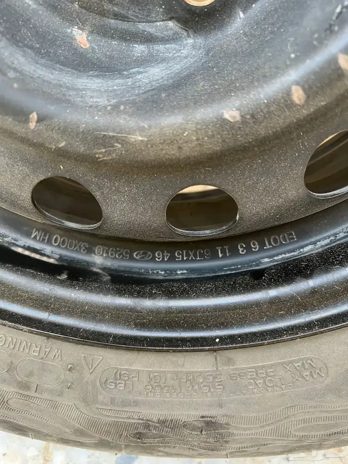 جنط النترا حديد وكالة مقاس 15 للبيع 1