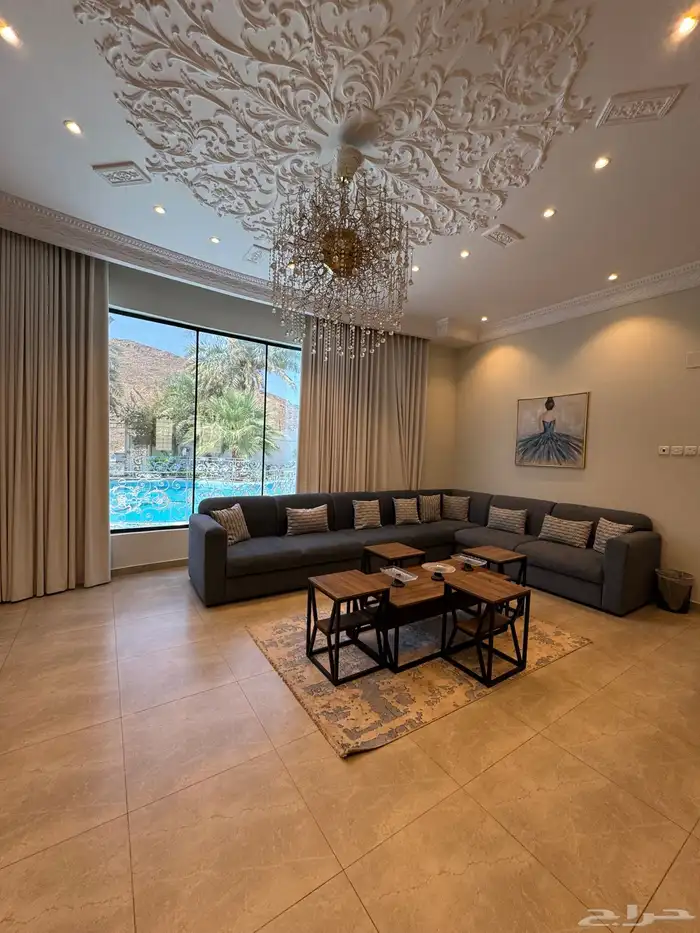 استراحة لاقينا هوم اشجار وزرع ومسبح كبير 5