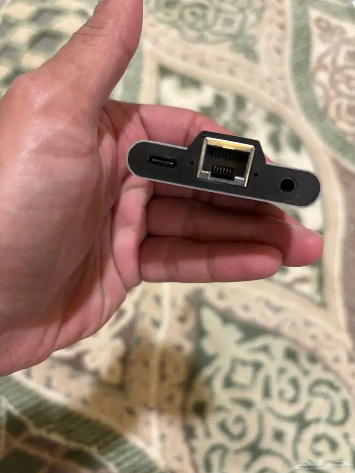 وصله 3 مداخل شحن وسماعه وايثرنت تايب سي لببجي اصليه ببجي 1