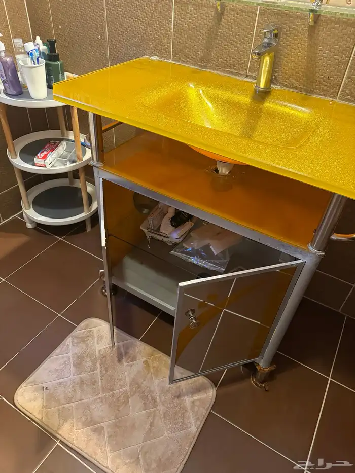 حوض مغسلة زجاج مع مرايا 3