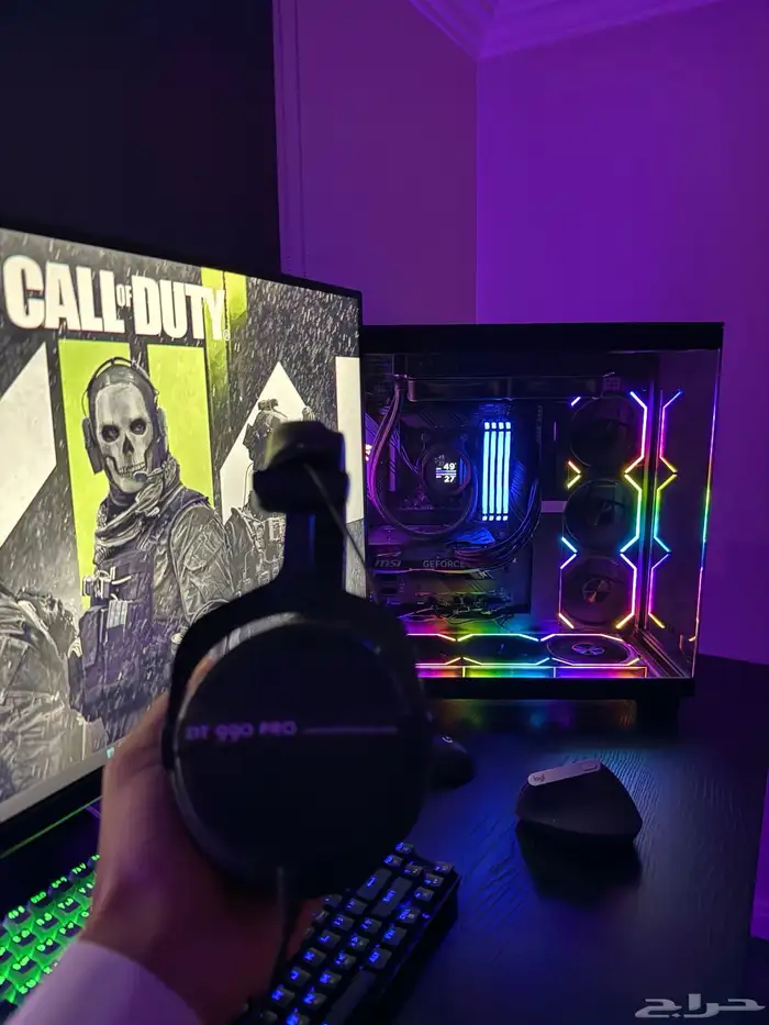 مايك رود Rode و مكسر GOXLR و استاند رود و سماعة Dt990 1