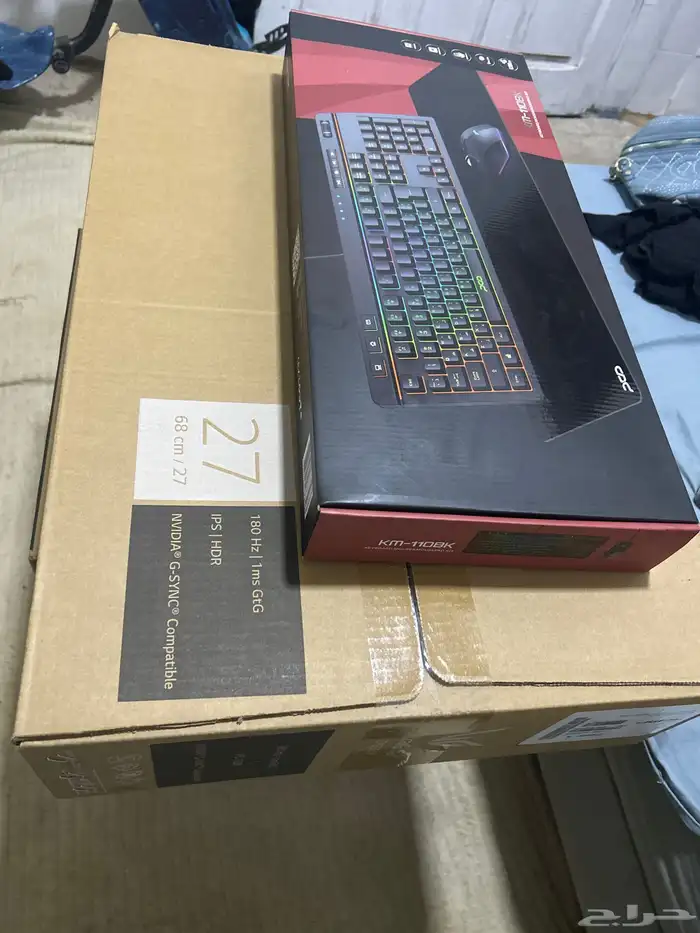 بى سى جديد بالكرتون نوع soloمع شاشه lg 1