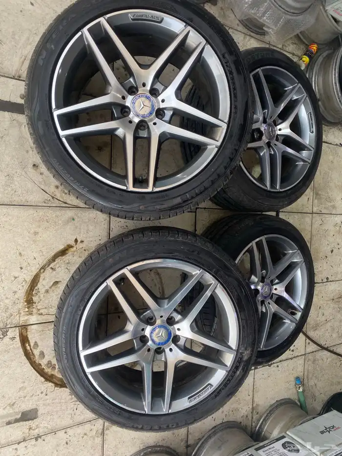 طقم جنوط مورسدس مقاس 19 اصليه وكاله معا مفرات نكسن 1