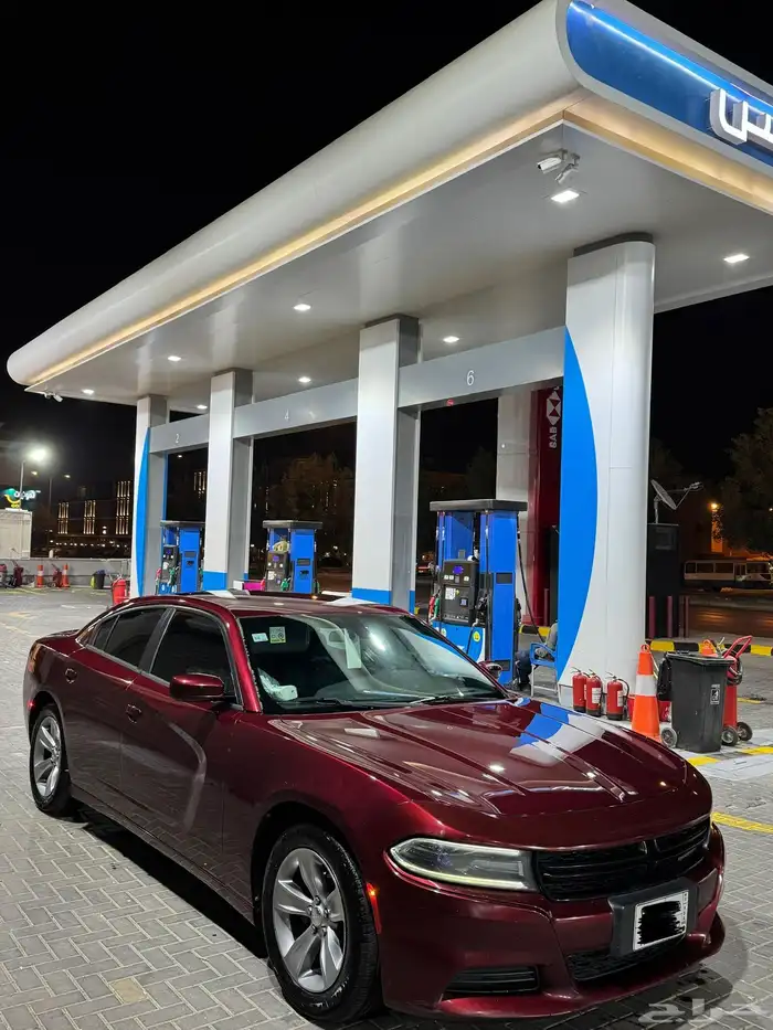 دودج تشارجر عنابي 2018 وكالة شد بلد 2