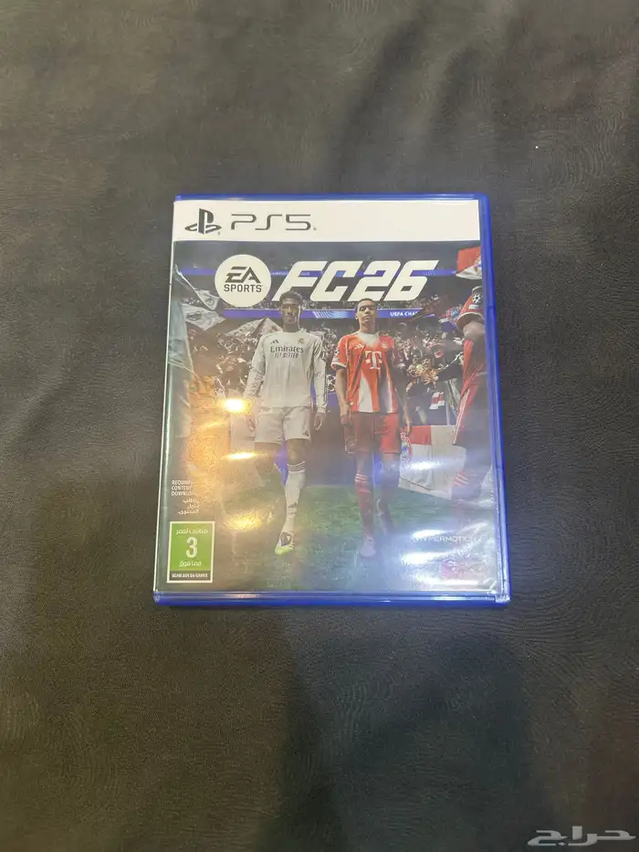 شريط FC26 ما استخدم ولا مره نظيف ولا فيه خدشه وحده 0