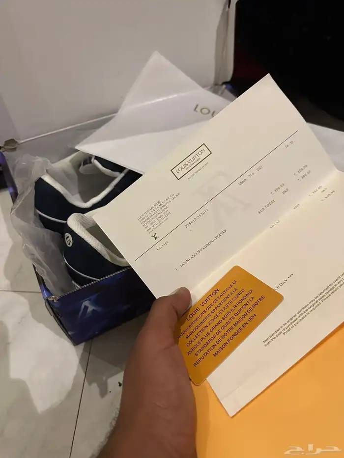 عرض للبيع 2021حذاء Louis Vuitton LV Trainer الرياضي الأصلي 2