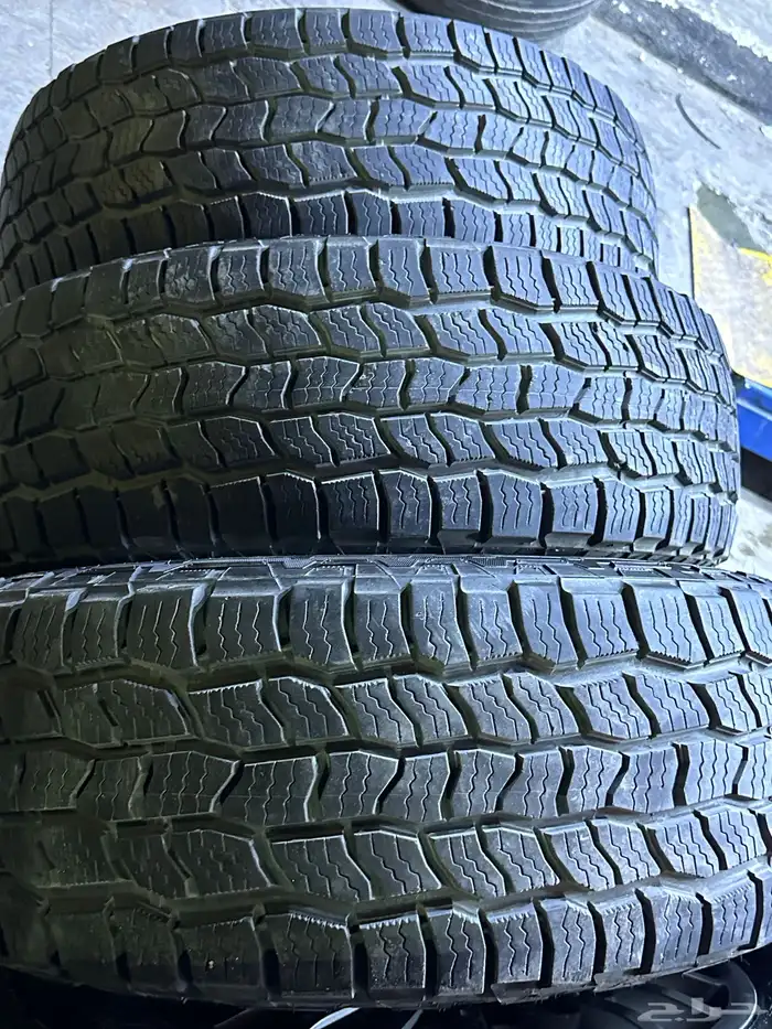 كفرات نص حجري كوبر امريكي مع جنوط برايد 6 مسمار اصلي مقاس17 12