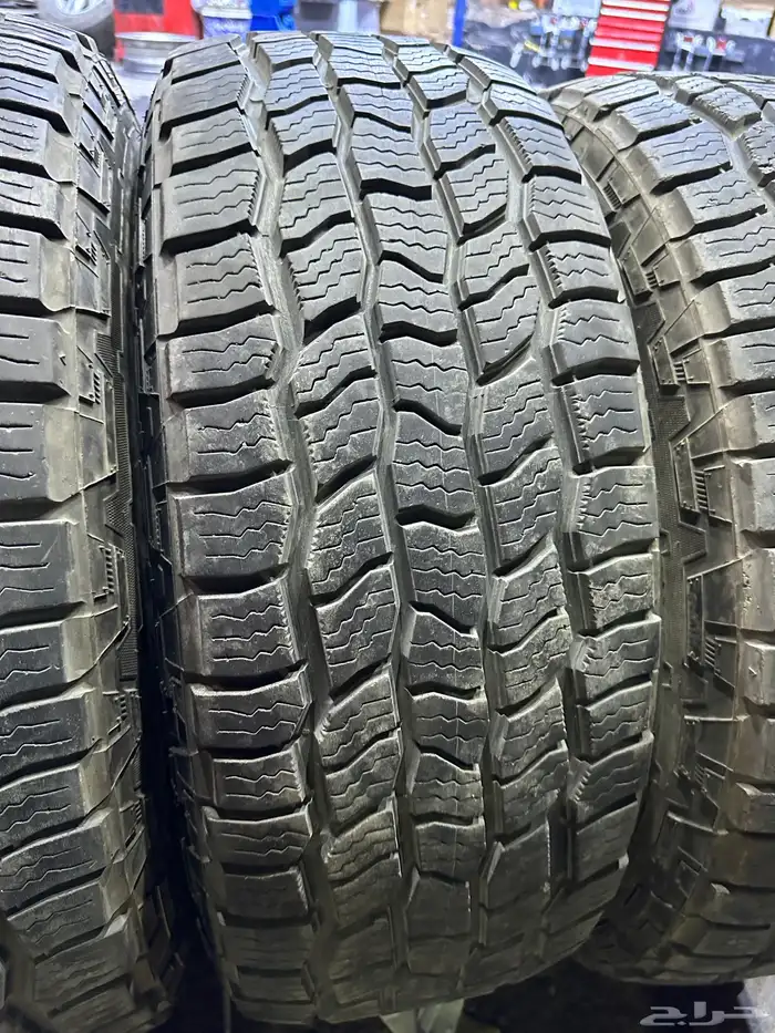 كفرات نص حجري كوبر امريكي مع جنوط برايد 6 مسمار اصلي مقاس17 18