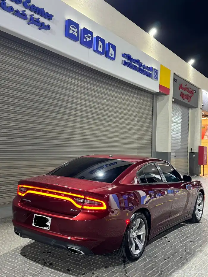 دودج تشارجر عنابي 2018 وكالة شد بلد 1