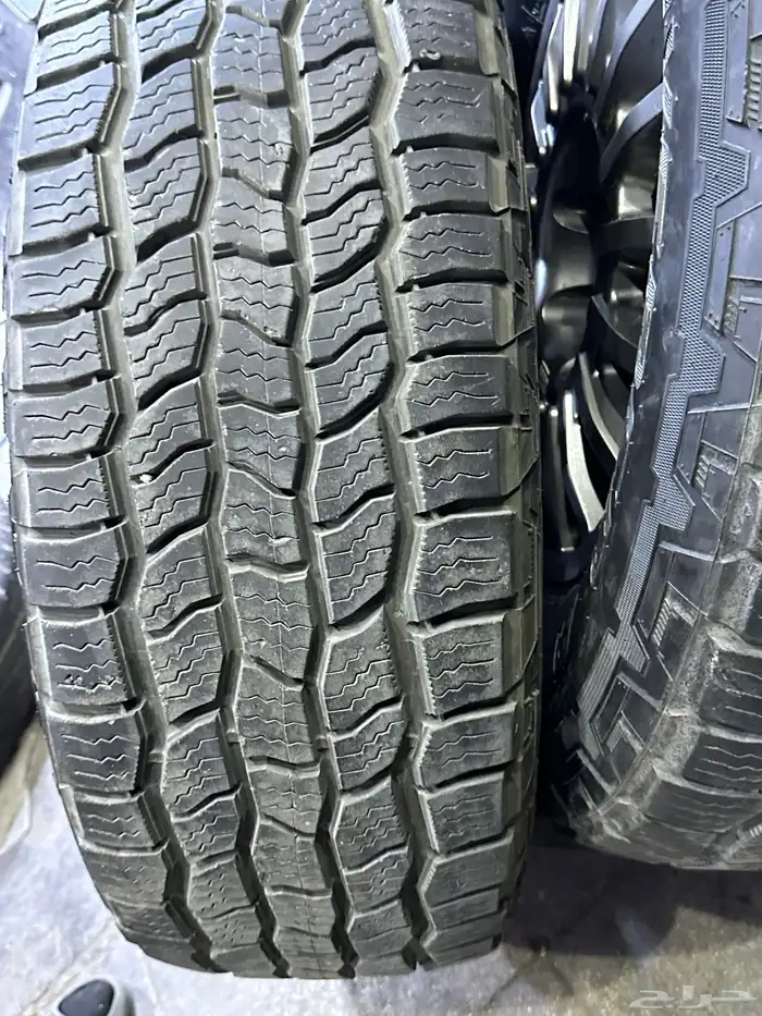 كفرات نص حجري كوبر امريكي مع جنوط برايد 6 مسمار اصلي مقاس17 3