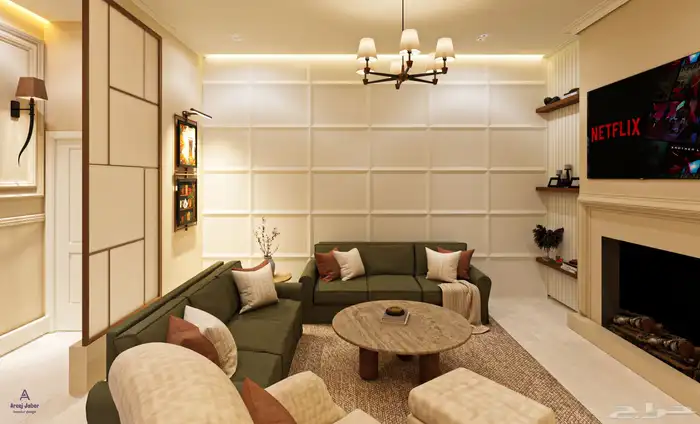تصميم داخلي لصالات معيشه 3