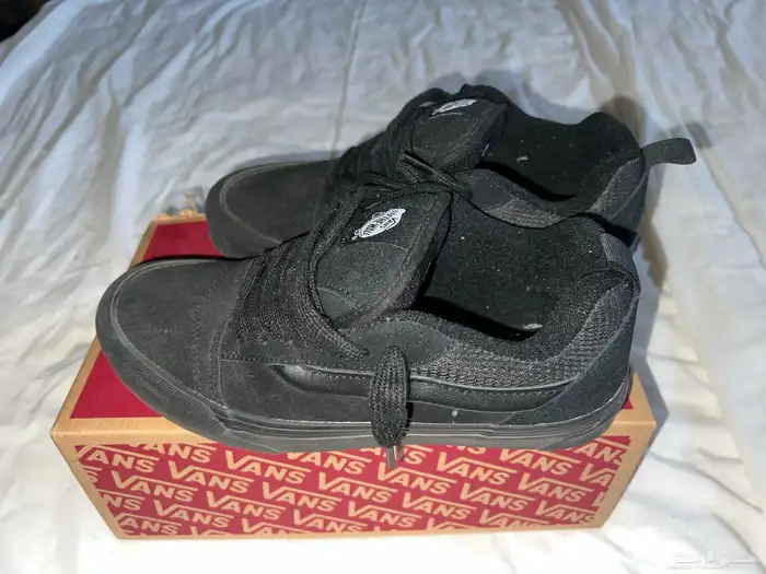 شوز فانز اسود shoes vans knu-skool triple black 2