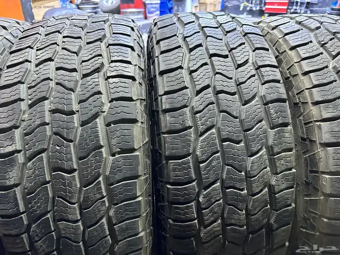 كفرات نص حجري كوبر امريكي مع جنوط برايد 6 مسمار اصلي مقاس17 24