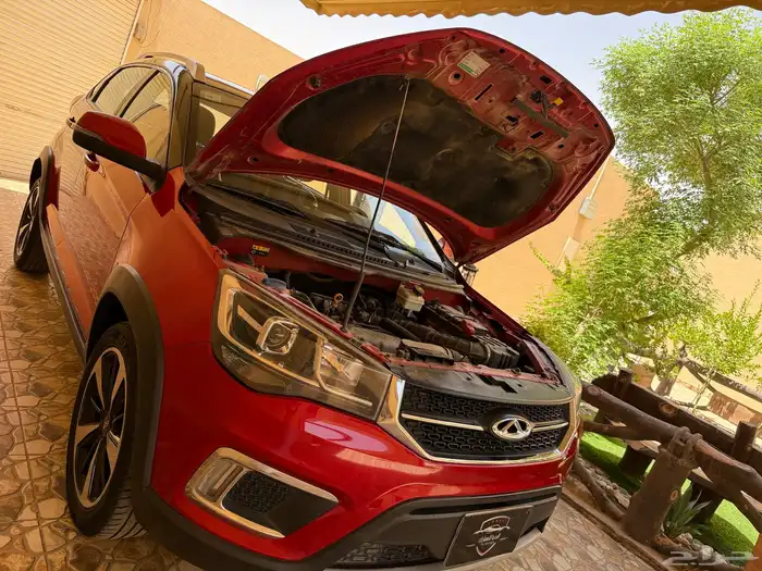 شيري تيجو 2 المديل 2022 وارد اليمني اللون الأحمر بدي وكالة 76