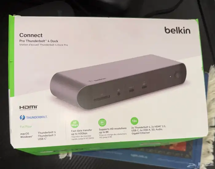 بيلكن ثندر بولت 4 دوك كور محطة متعددة المنافذ 4