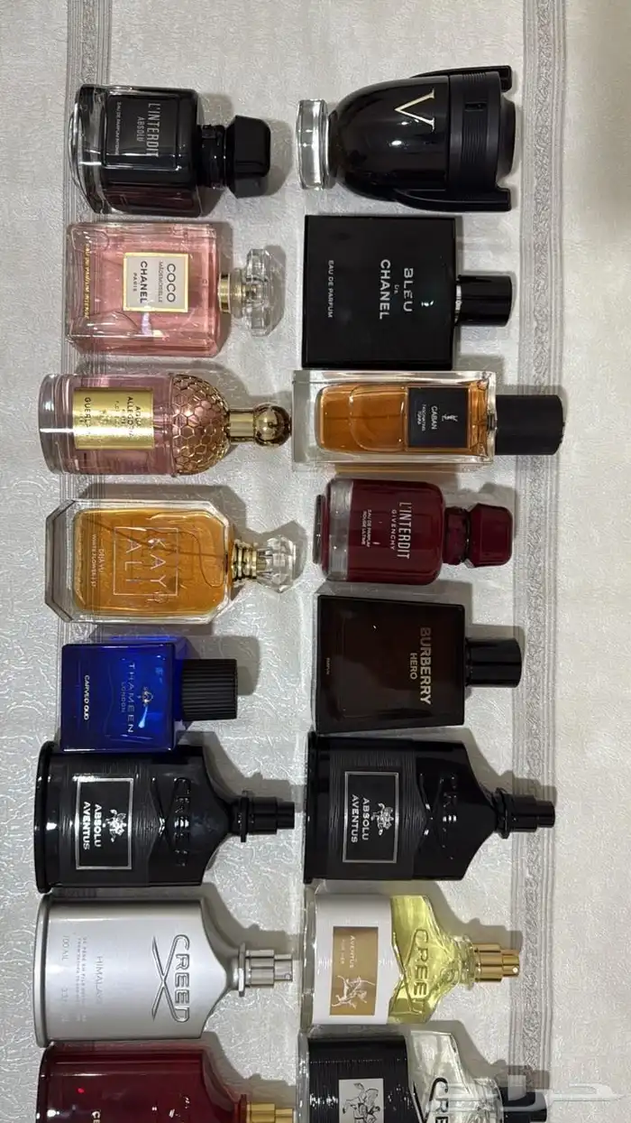 عطور ماركات اصليه بدون كراتين استوكات جديده بربع القيمه 16