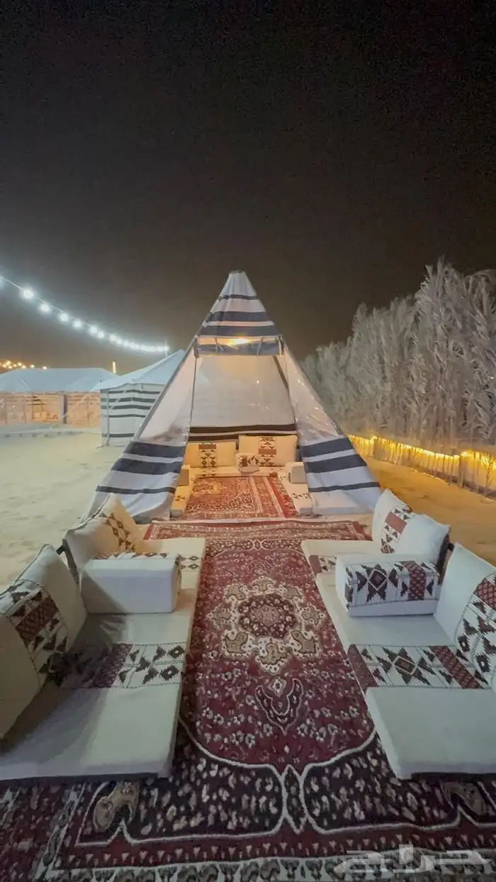مخيم همس الشتاء للايجار اليومي والاسبوعي الشهري VIP 86