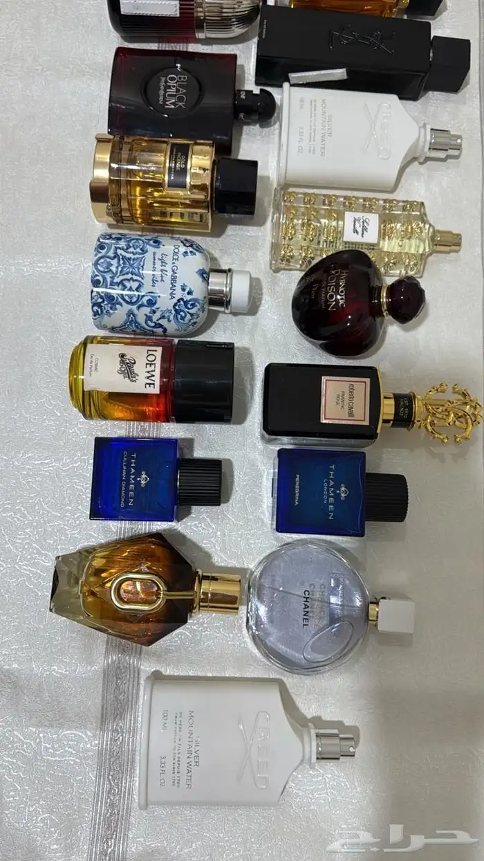 عطور ماركات اصليه بدون كراتين استوكات جديده بربع القيمه 20