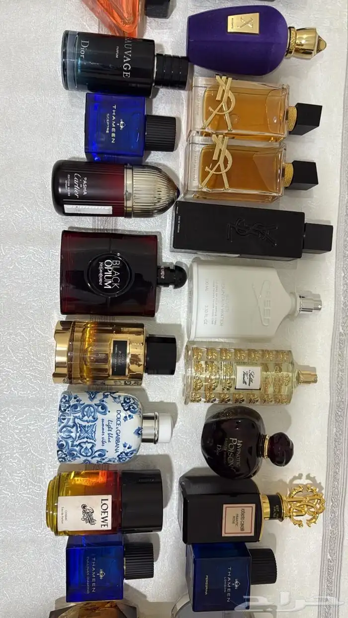 عطور ماركات اصليه بدون كراتين استوكات جديده بربع القيمه 19