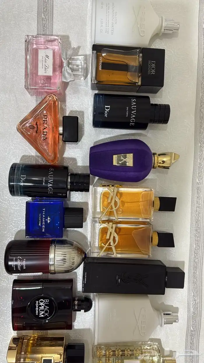 عطور ماركات اصليه بدون كراتين استوكات جديده بربع القيمه 22