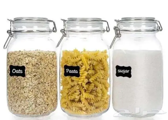 برطمانات حاويات علب زجاجية للتوابل والقهوة والرز 4