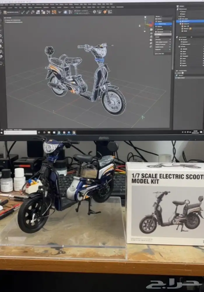 البيع سكوتر سبب البيع ماحتاجه وخربان بس حاجه وحده الي صامل 0