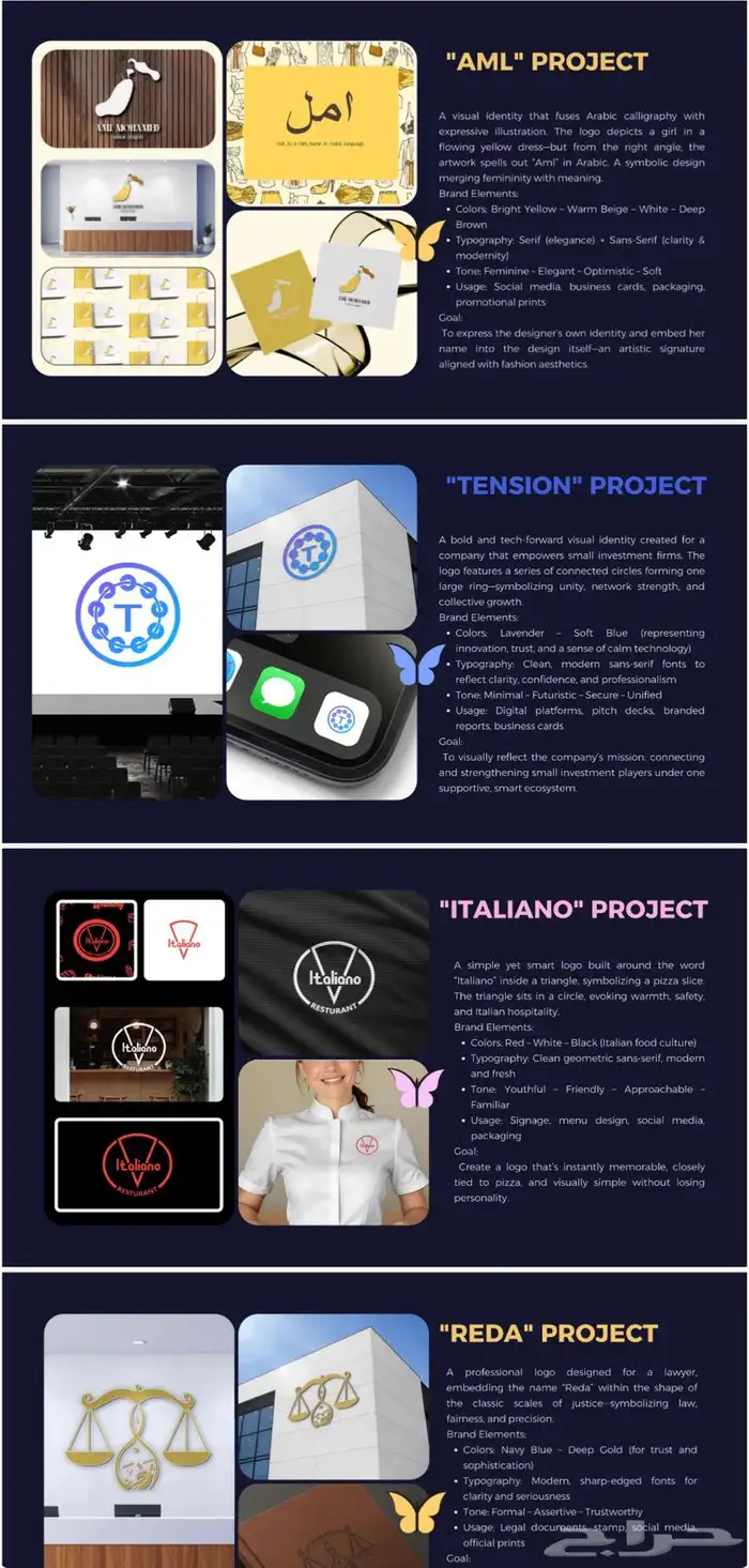 تصميم لوقو شعار هوية بصرية (بزنس كارد ) واكثر 1