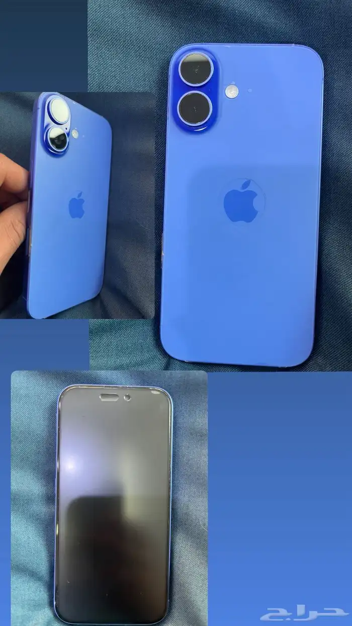 للبيع ايفون16 عادي مع كرتونه وشاحنه ب93 ق128 وضمانه حسبات ا 0