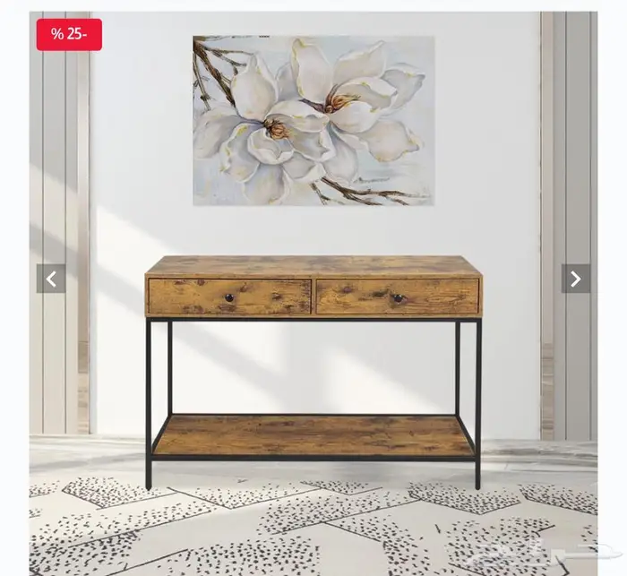 طاولة استقبال بمرايا بحالة ممتازه 0