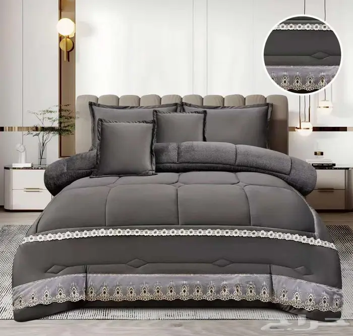 مفرش شتوي فاخر 8_6 قطع   جودة عالية   توصيل سريع شحن سريع 20