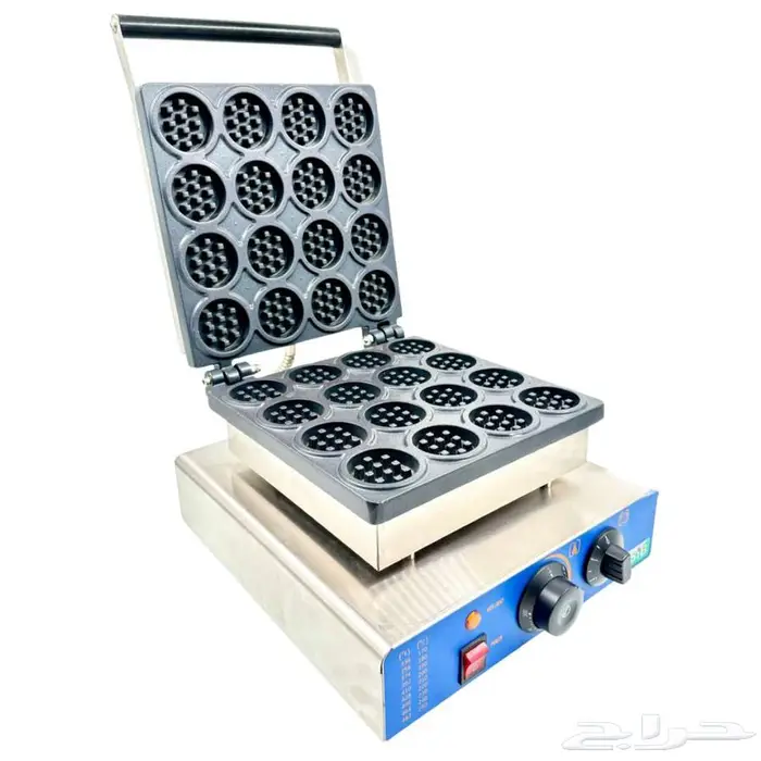 صانعة الوافل 16 دائرة مع غطاء علوي 2